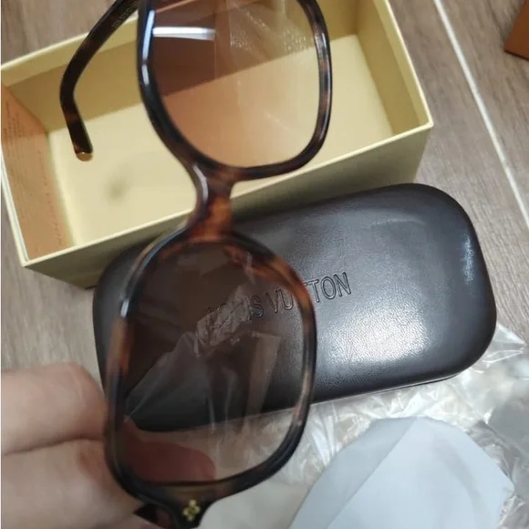 Louis Vuitton Brown Oversized Sunglasses - Picture 1 of 13